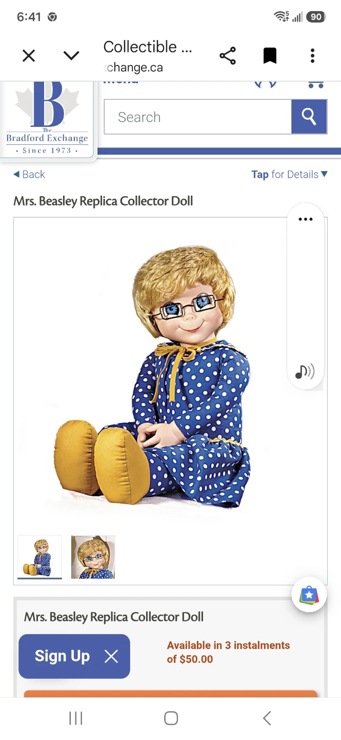 Mrs. Beasley Replica Collector Doll - photo 2