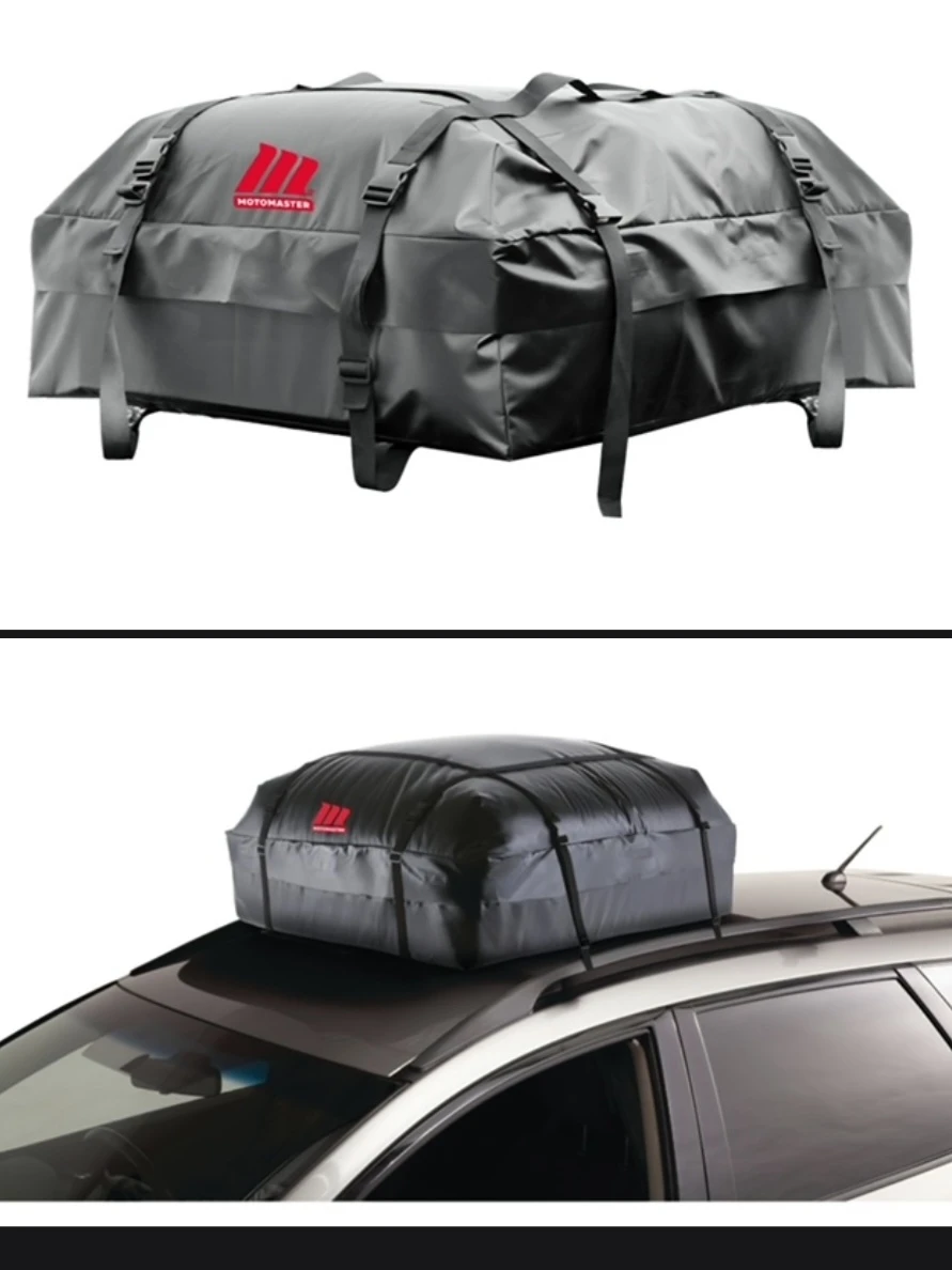 MotoMaster Rooftop Cargo Carrier Bag, 15 cu. ft., Black - photo 2