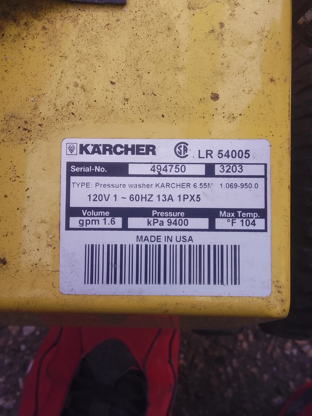Karcher Pressure Washer 6.55M - photo 3