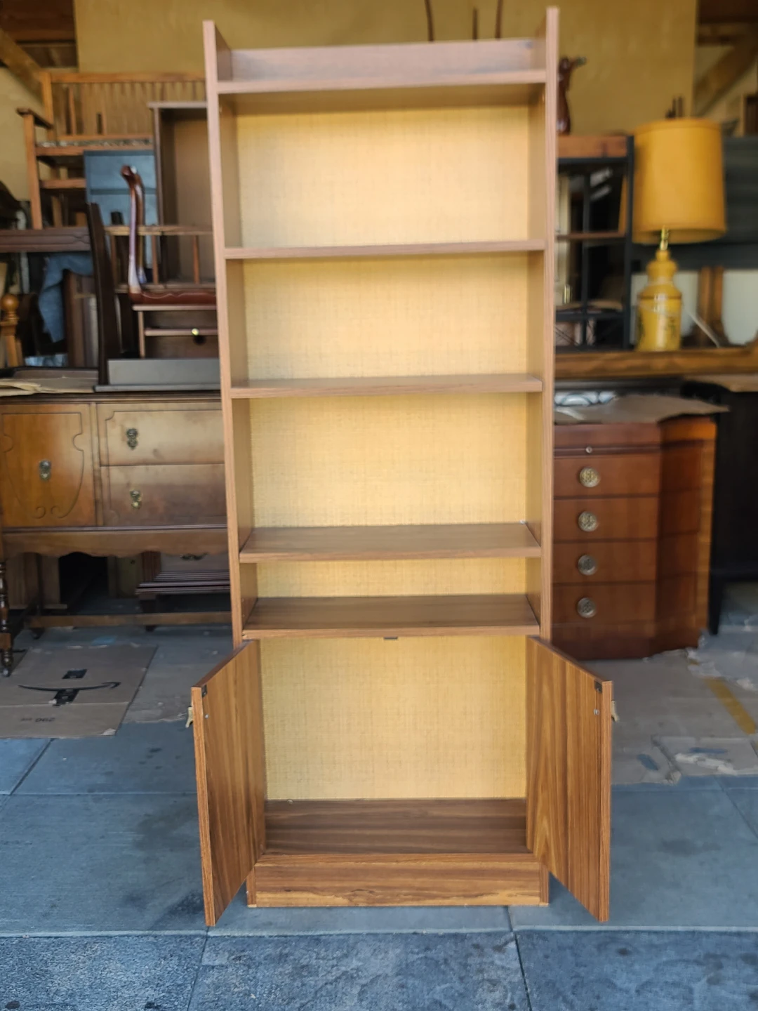 Palliser Wood Grain Bookcase with Cabinet - photo 2