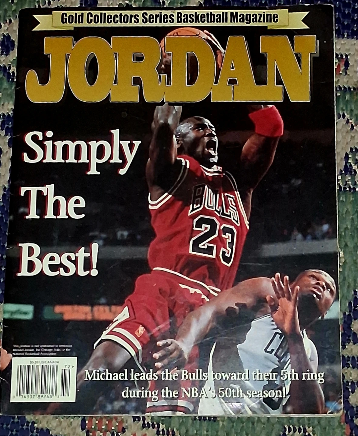 Gold Collectors Series Jordan Basketball Magazine