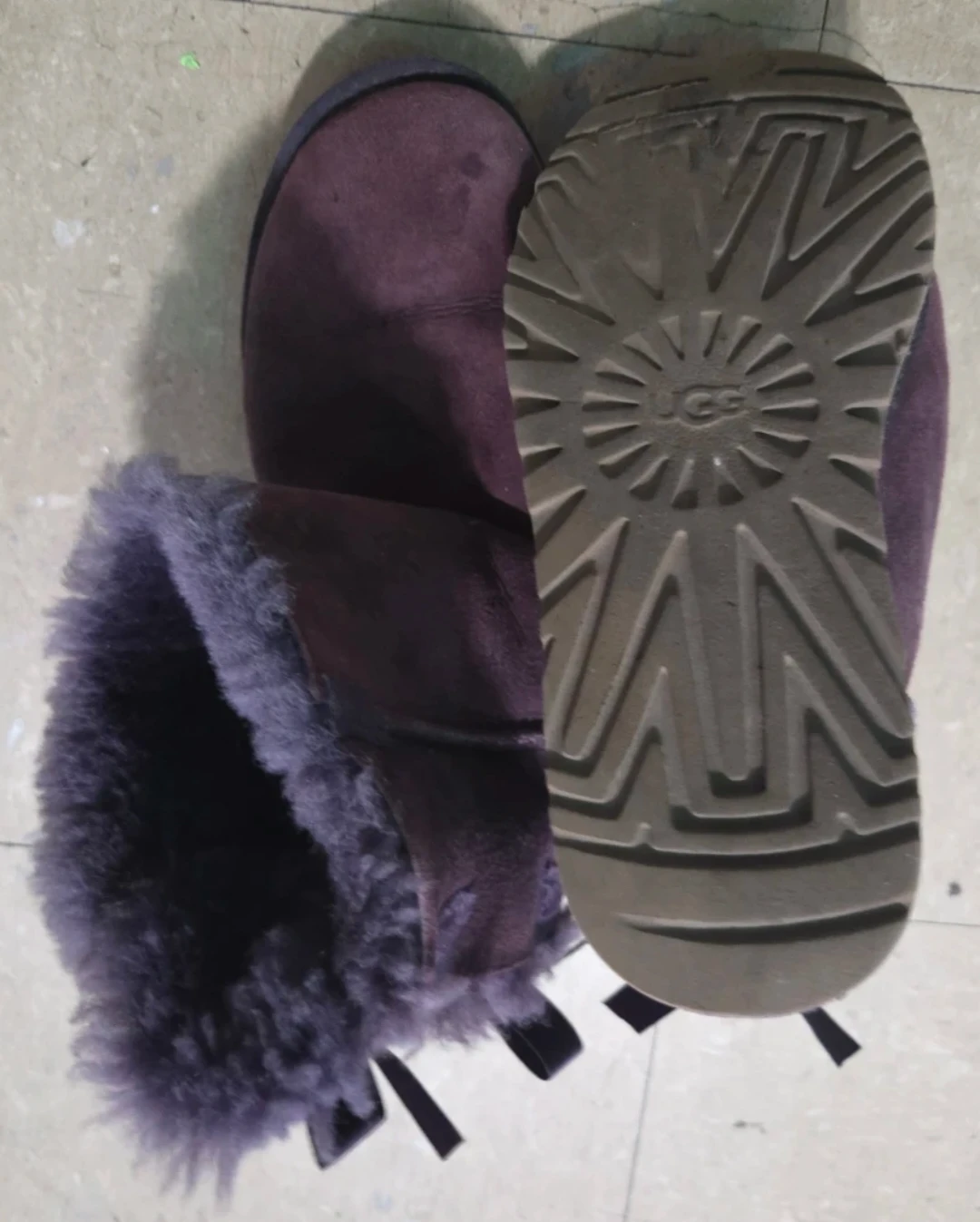 Purple UGG Boots with Bows Size 7 - photo 4