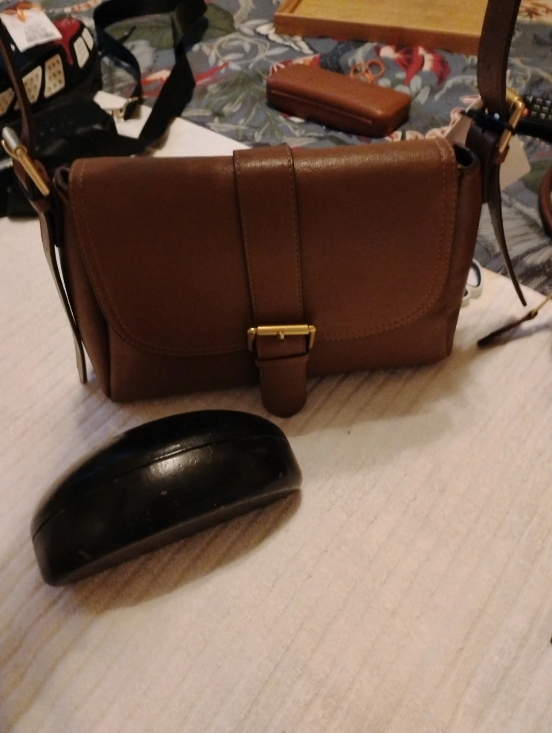 MNG Brown Leather Crossbody Bag - photo 4