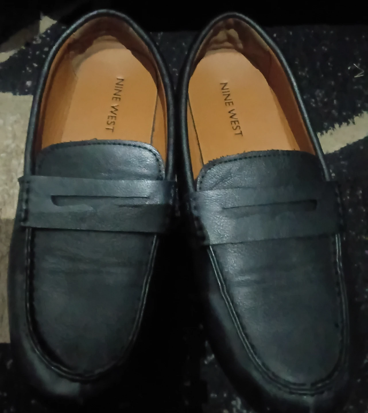 Nine West Black Loafers
