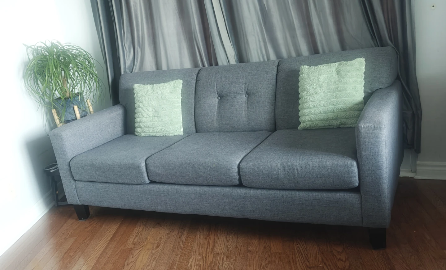Grey 3-Seater Leon's Sofa
