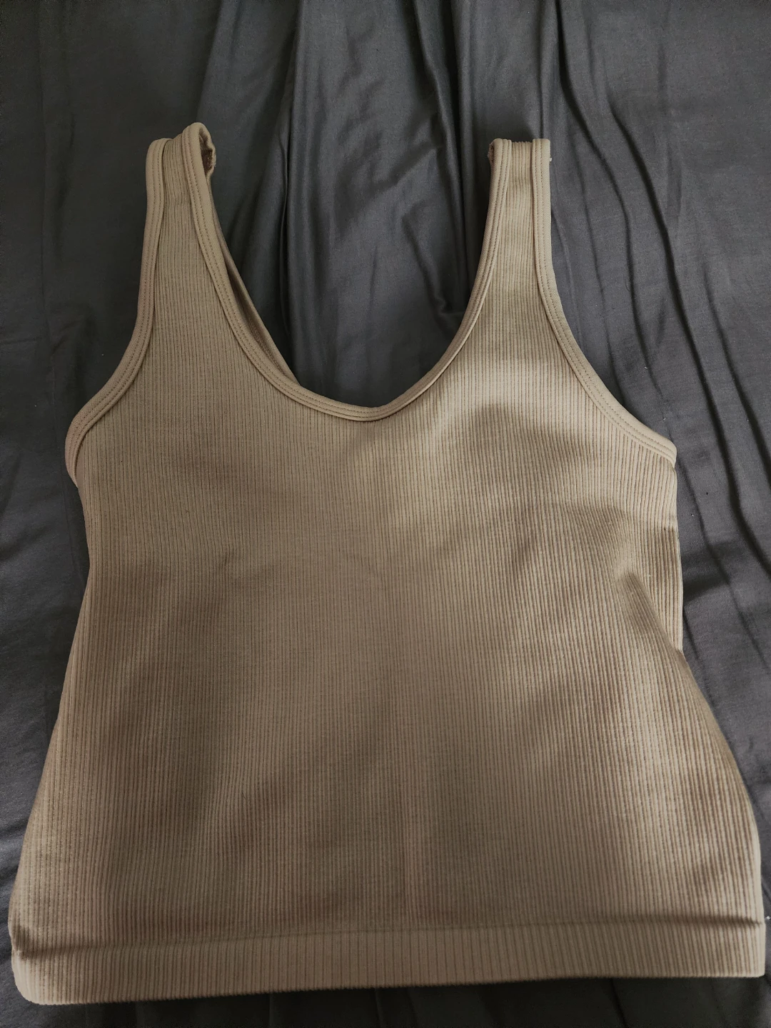 OFFLINE BY AERIE Ribbed Tank Top - Beige - Size S