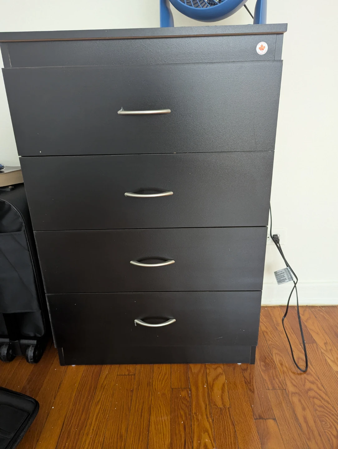 Black 4-Drawer Dresser - photo 2