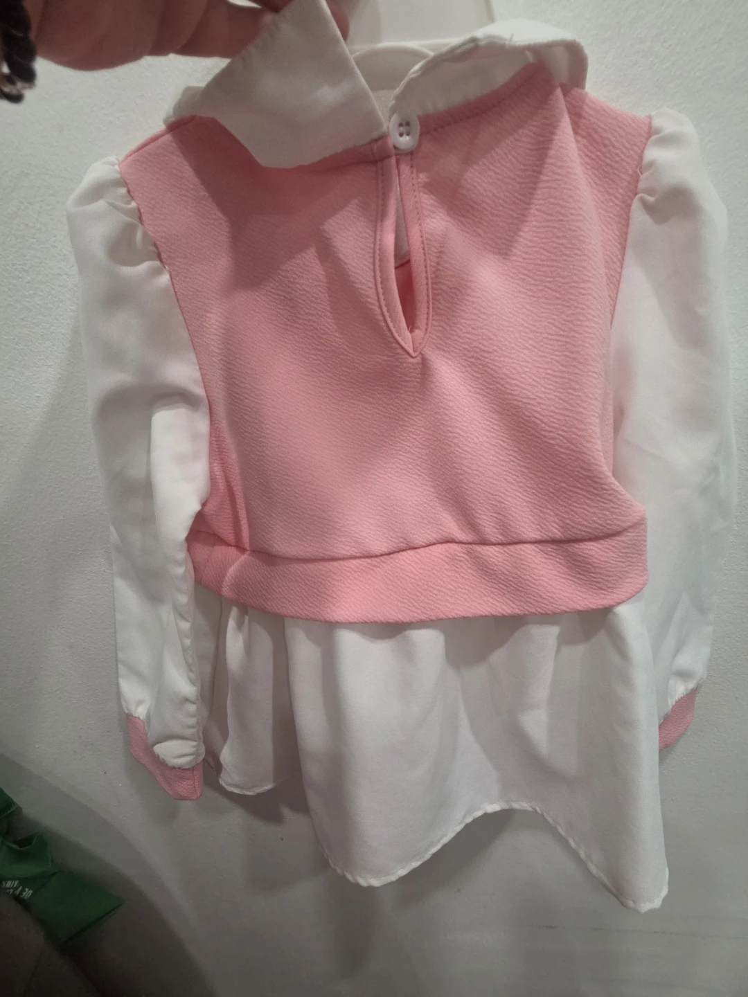 Girls Pink Pearl Blouse and Pants Set - photo 2