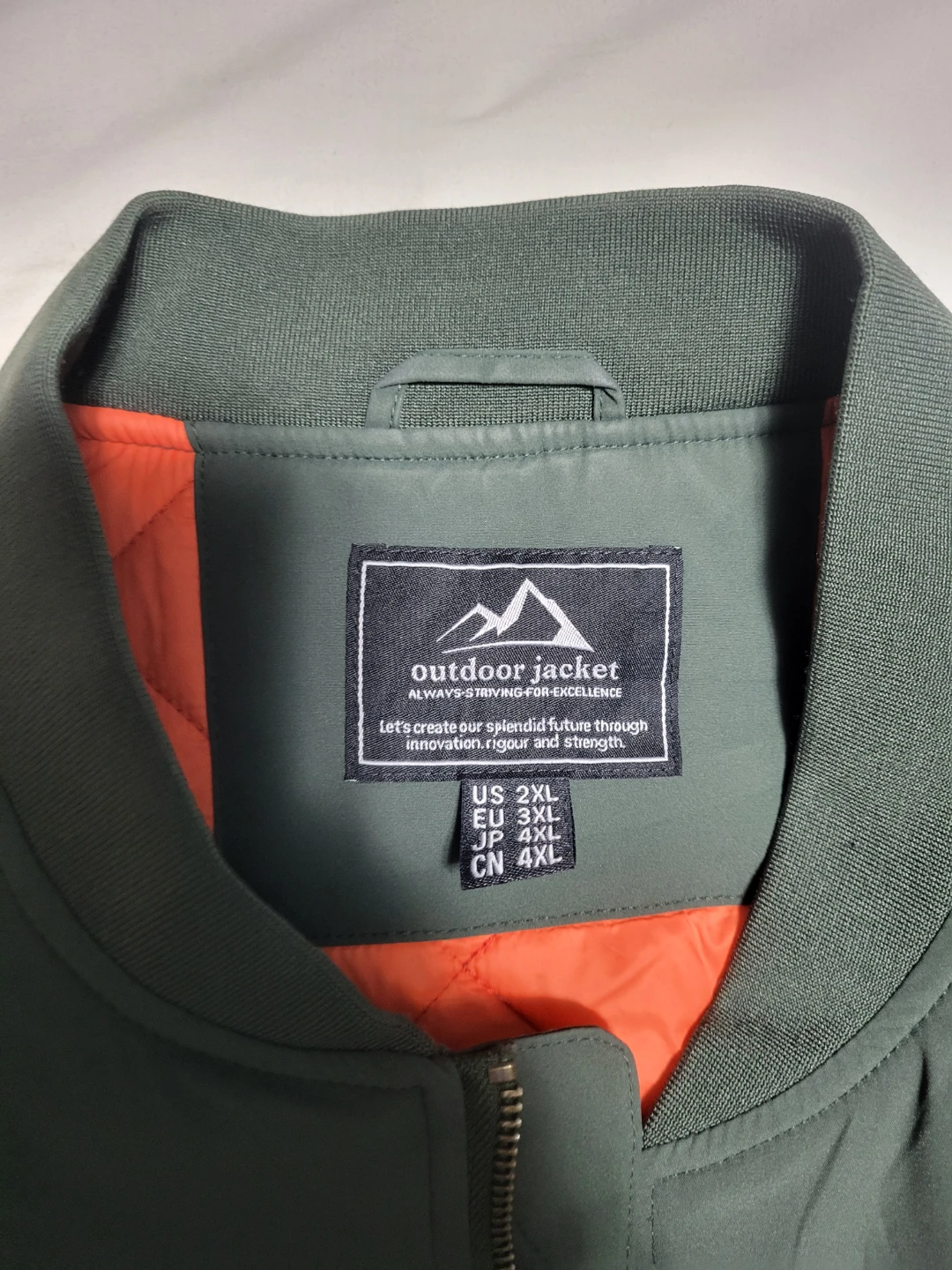 Outdoor Jacket Bomber Style Green - photo 2