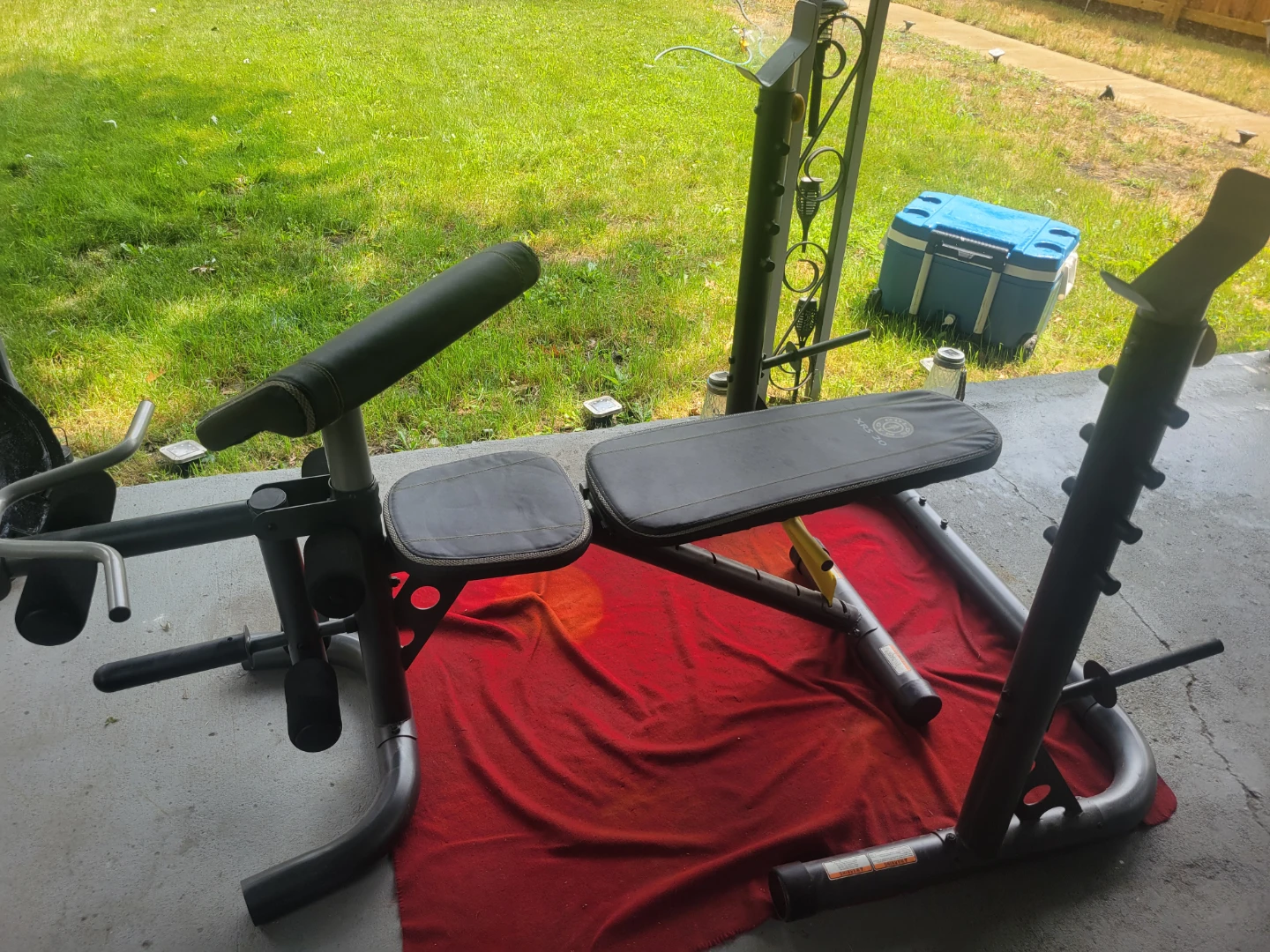 GOLD'S GYM COMBO  SQUAT RACK AND 6 POSITIONS ADJUSTABLE BENCH - photo 3