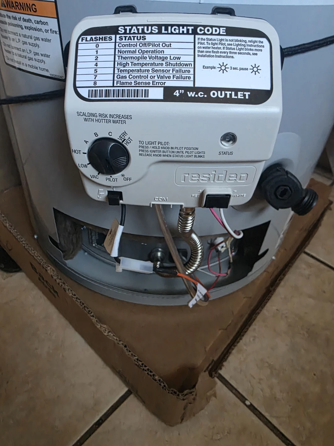 New 30 gallon gas water heater - photo 3