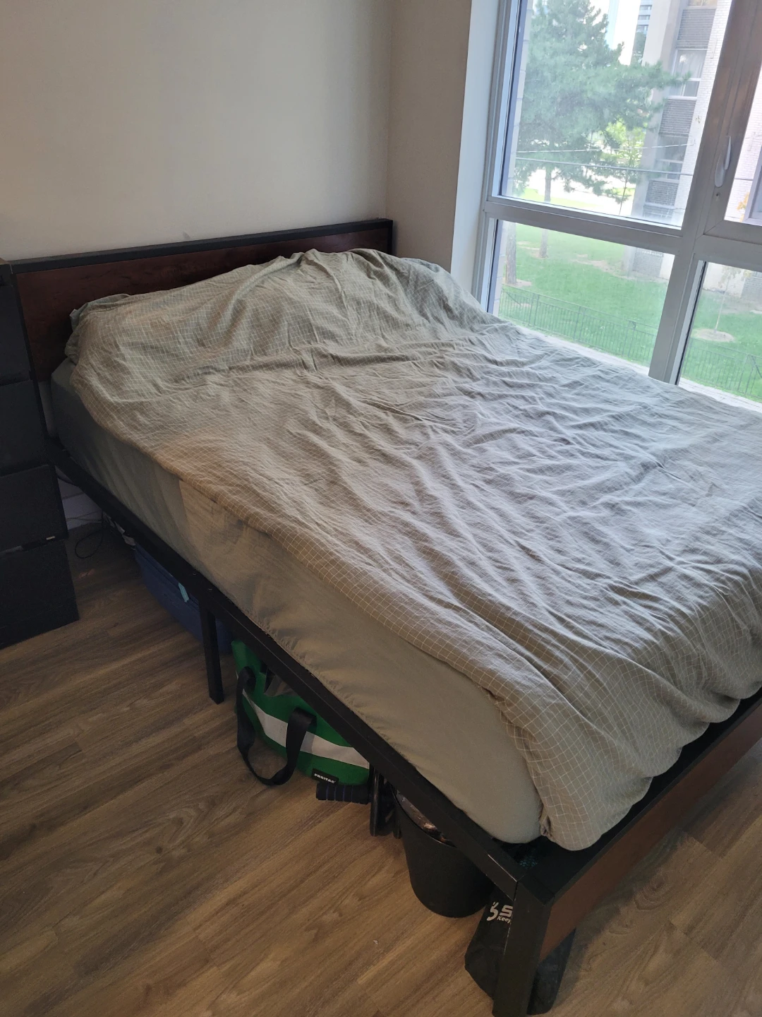 Double Bed Frame with Mattress