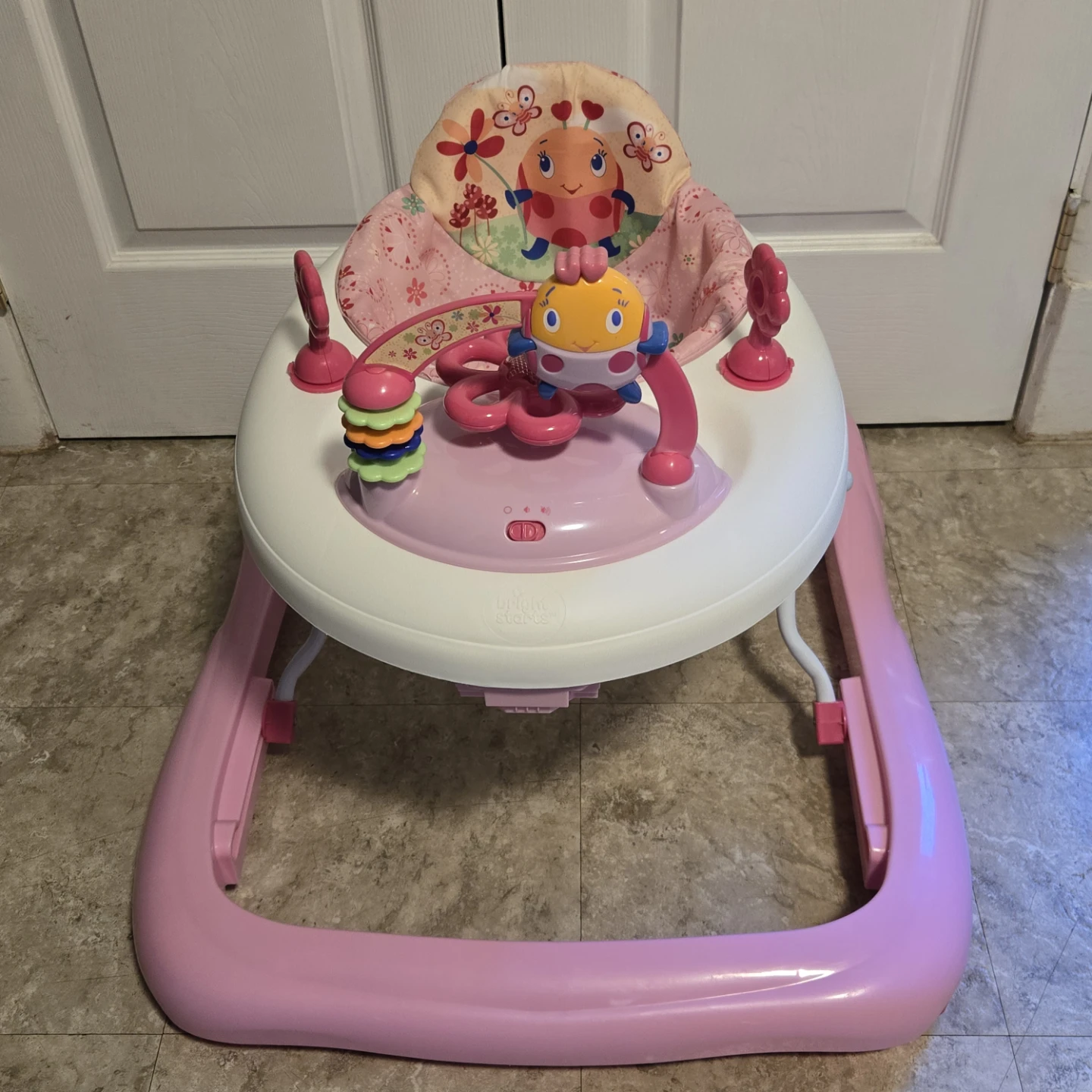 Bright Starts Pink Baby Walker