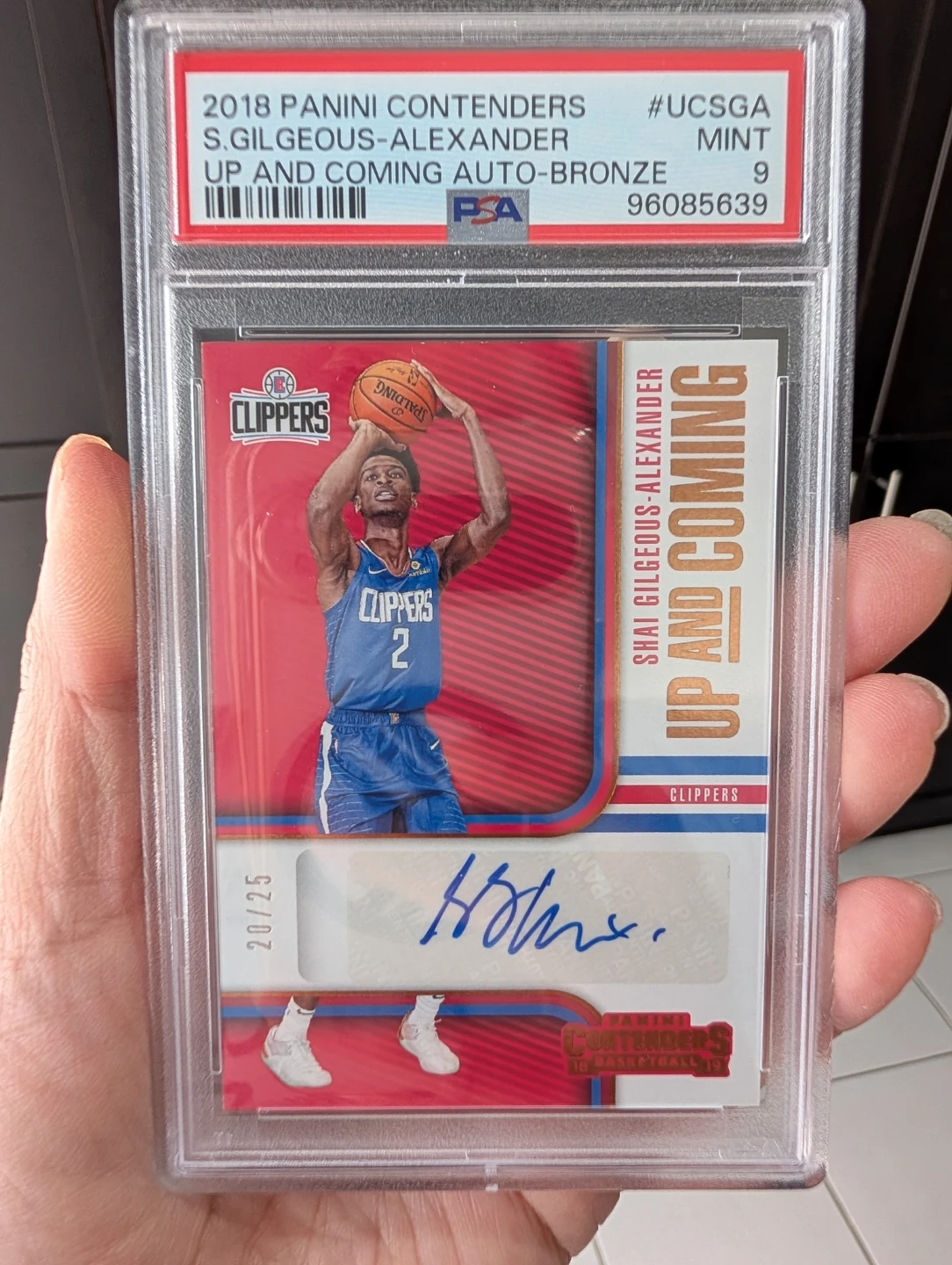 2018 Panini Contenders Shai Gilgeous-Alexander Auto-Bronze Card