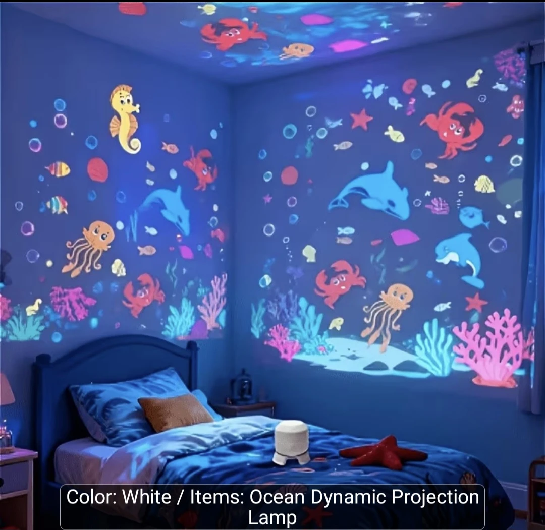 Ocean Dynamic Projection Lamp - White - photo 3