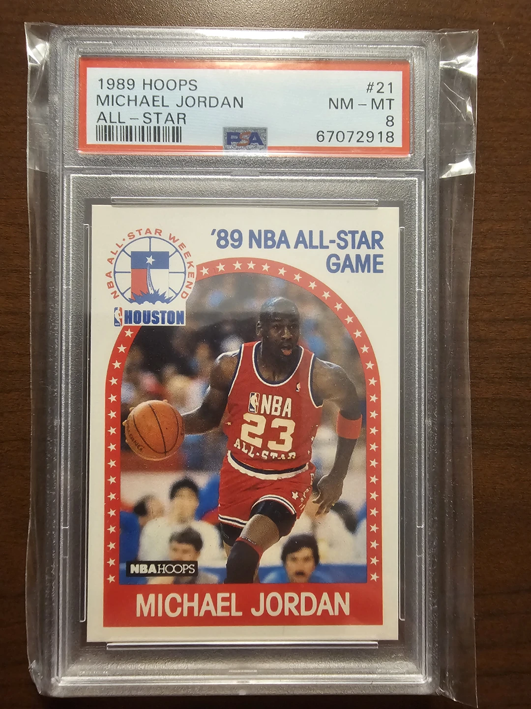 1989 Hoops Michael Jordan All-Star Card PSA NM-MT 8
