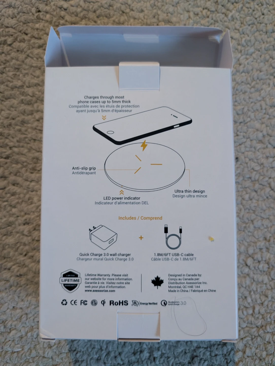 Axessoirze 15W PROCharge Wireless Charger + USB-C Cable - photo 3