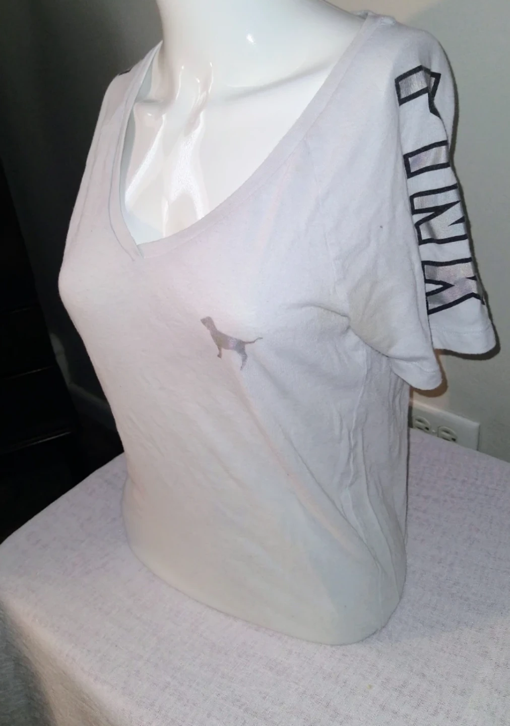 VS PINK Bling Campus T-Shirt & Colorblock Leggings Set XS - photo 4