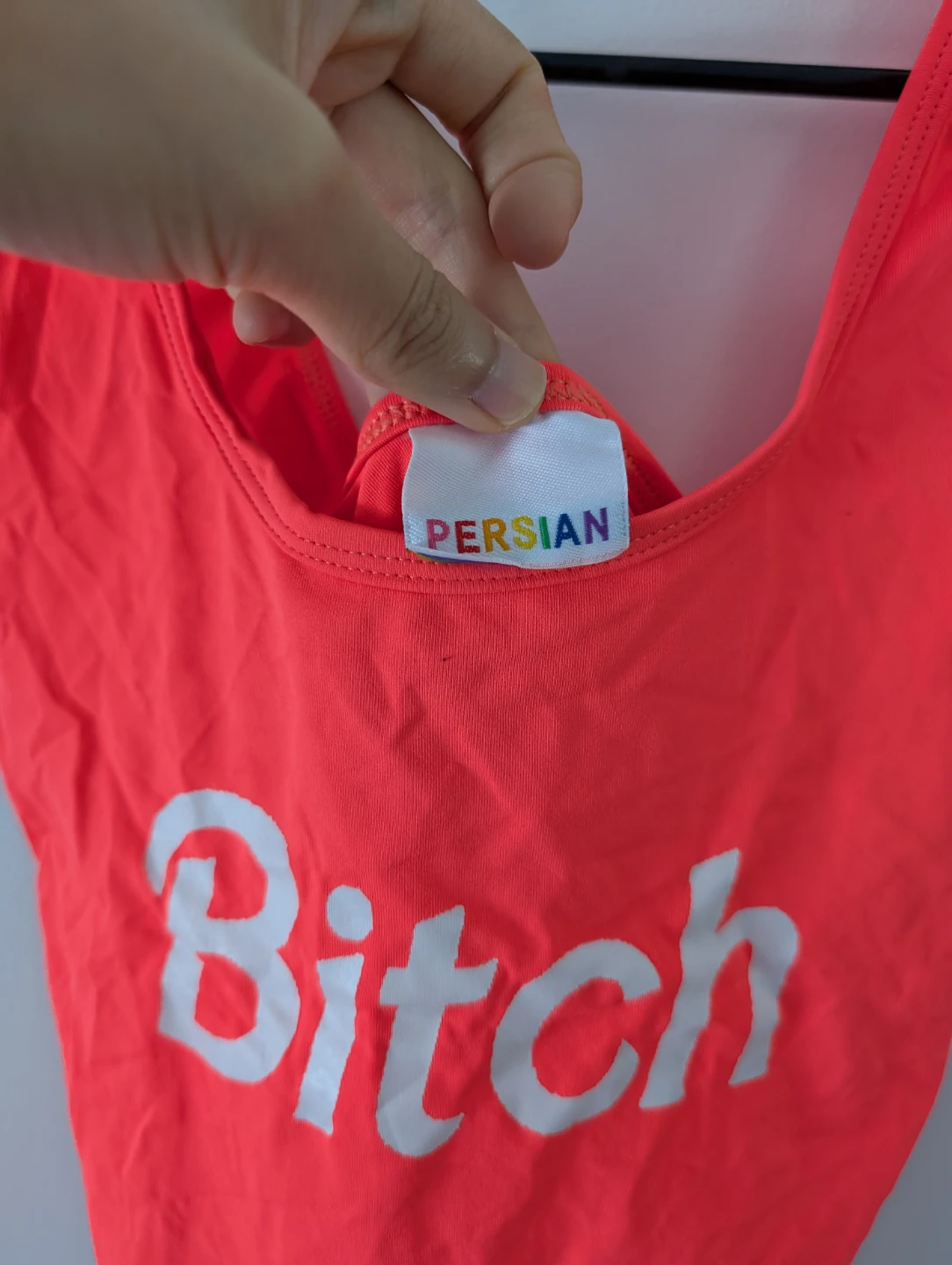 Persian Bitch One Piece Swimsuit Neon Pink Beach party - photo 2
