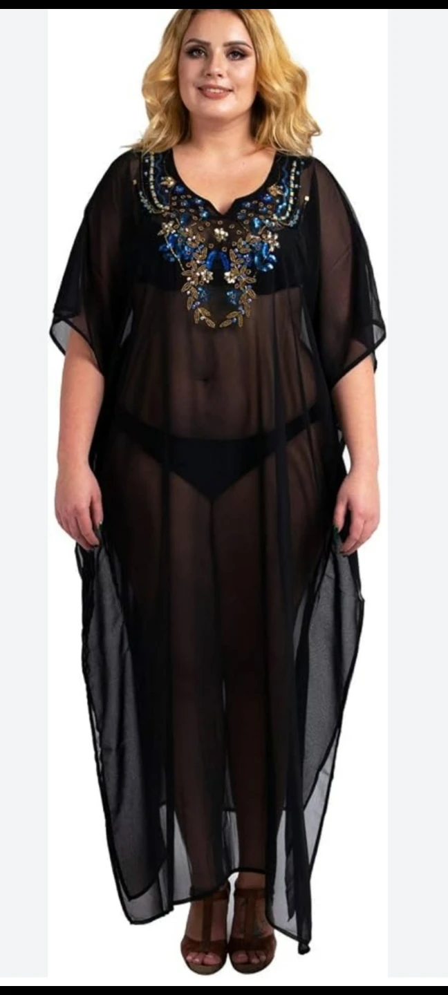 Sheer Kaftan Cover-Up - photo 4