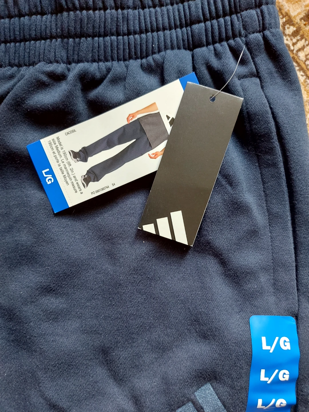Adidas Joggers Size L/G Navy Blue - photo 2