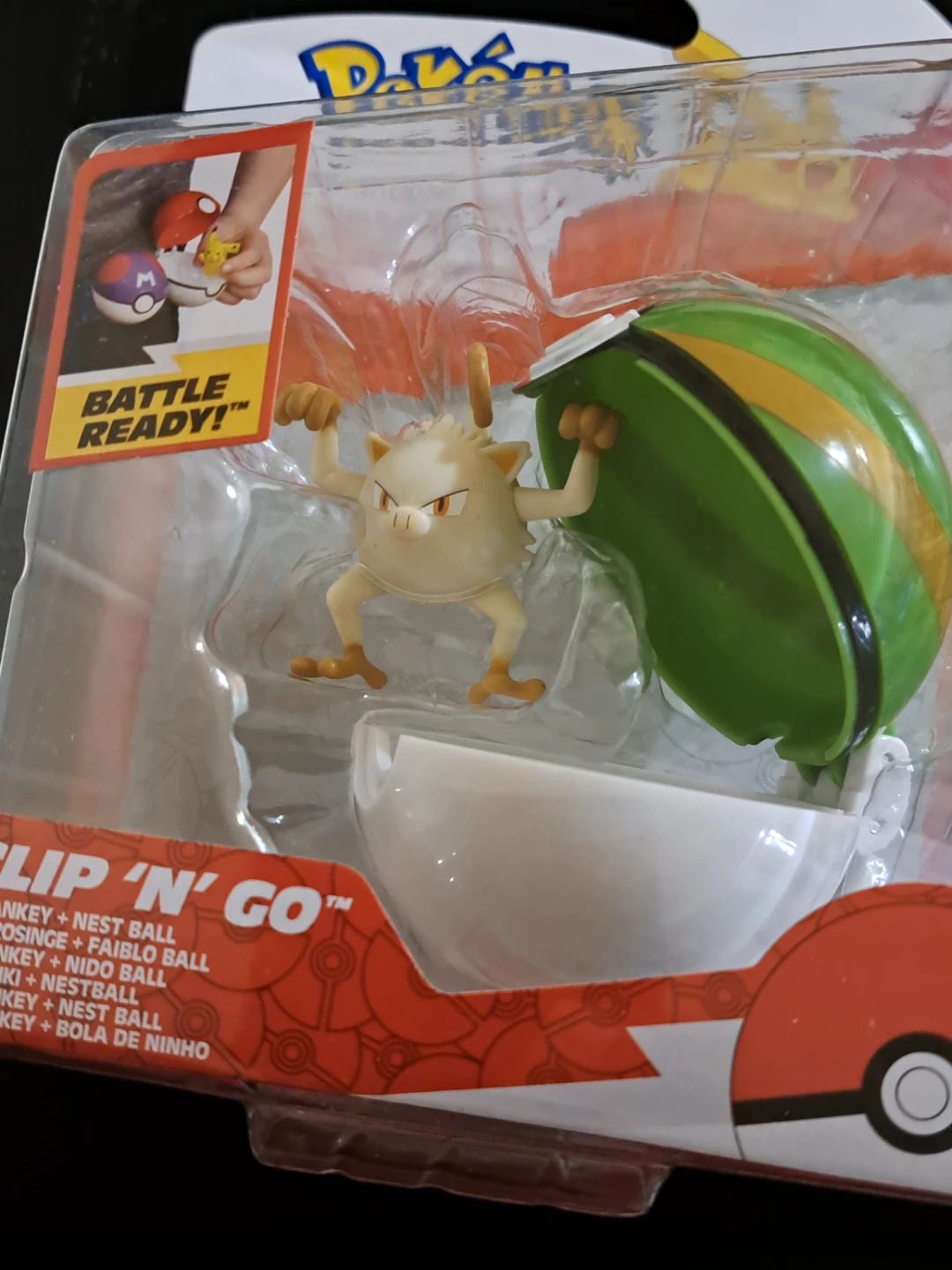 Pokemon Clip 'N' Go Mankey + Nest Ball Set - photo 3