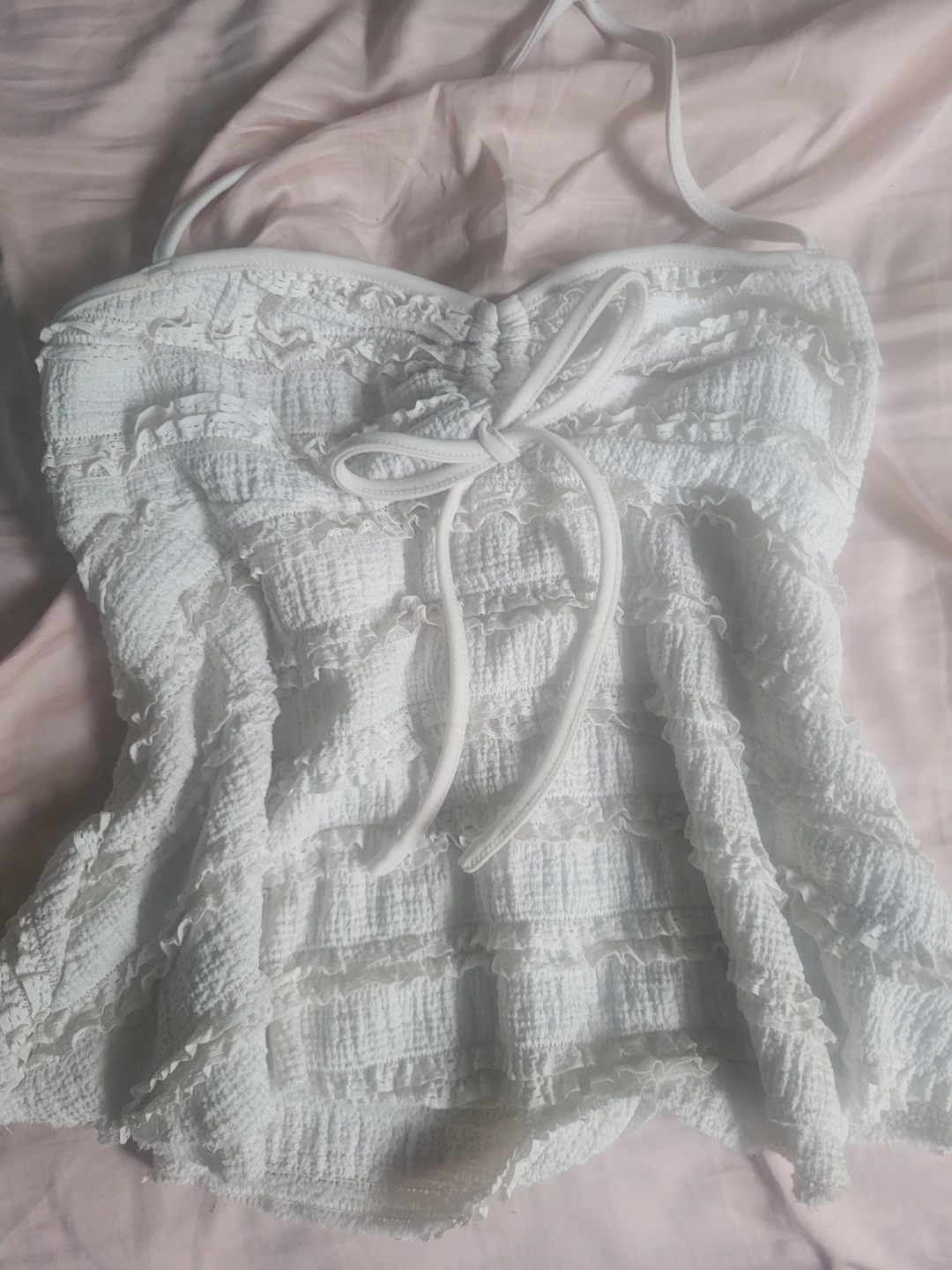 Ruched babydoll top