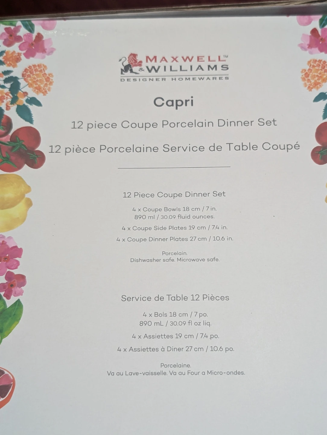 Maxwell & Williams Capri 12 Piece Porcelain Dinner Set - photo 2