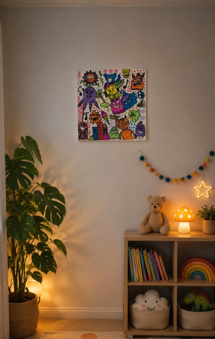 Colourful Monster Art Print
