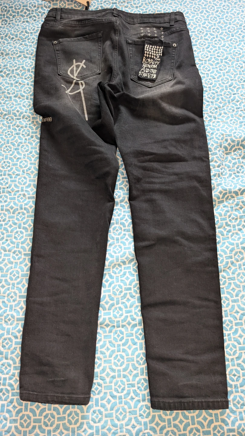 Ksubi Distressed Black Jeans Size 34 - photo 2