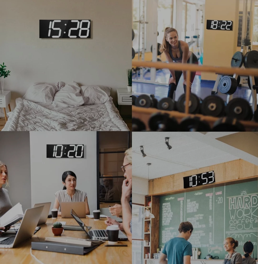 18" LED 6" DIGITAL CLOCK - photo 2