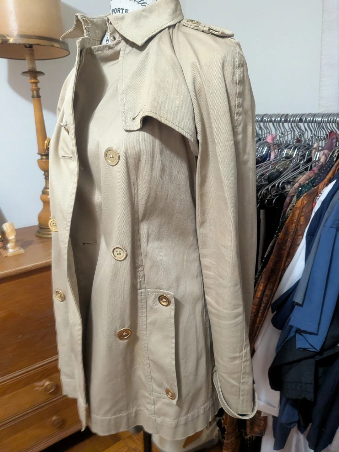 Drykorn for Beautiful People Khaki Trench Coat - photo 5