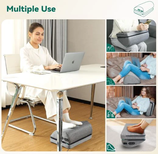 Snailax Adjustable Foot Rest with Heat, Vibration, Massage - NEW - photo 4