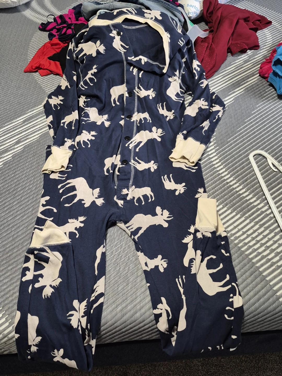 Lazy One "Don't Moose With Me" Pajama Jumpsuit Size M
