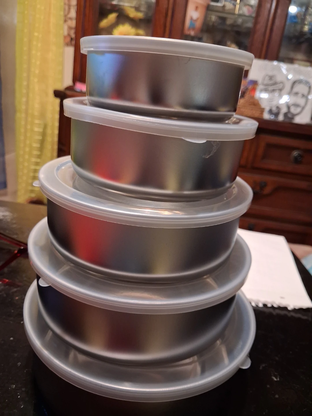 5 PIECE ALUMINUM.  WITH COVERS