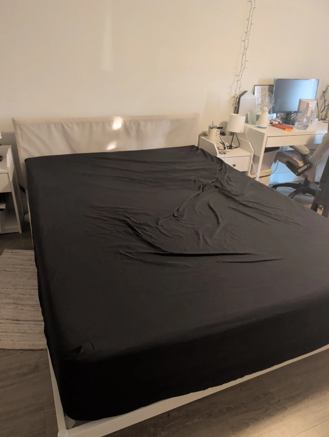 IKEA KLEPPSTAD Queen Bed Frame - White/Vissle Beige - photo 2