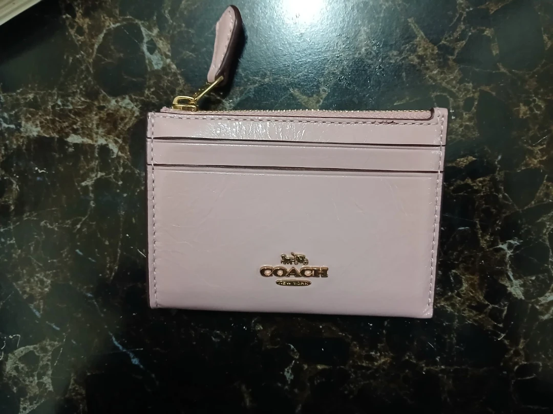 Coach Pink Leather Card Holder - photo 2