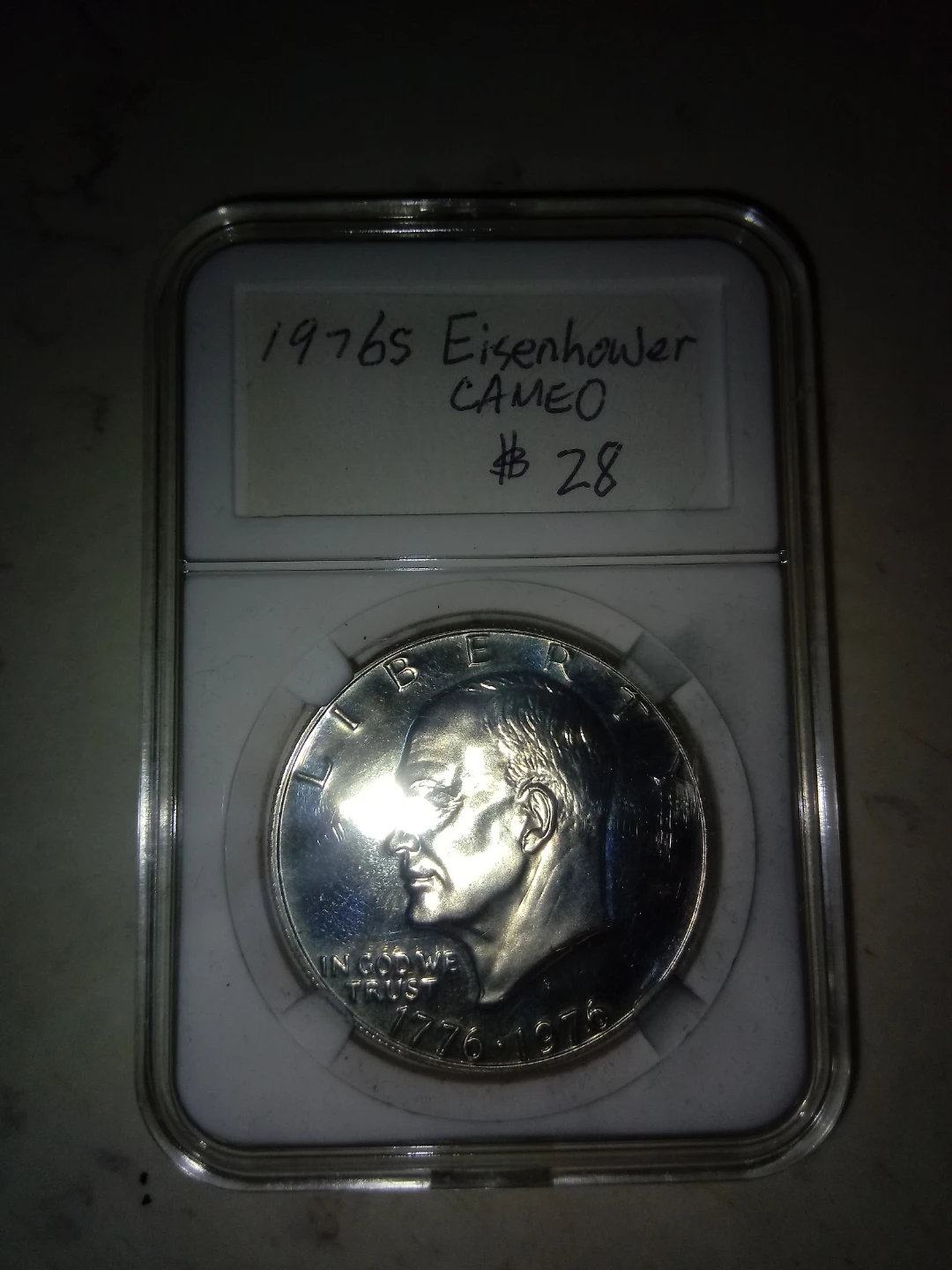 1976 Eisenhower CAMEO Silver Dollar Coin