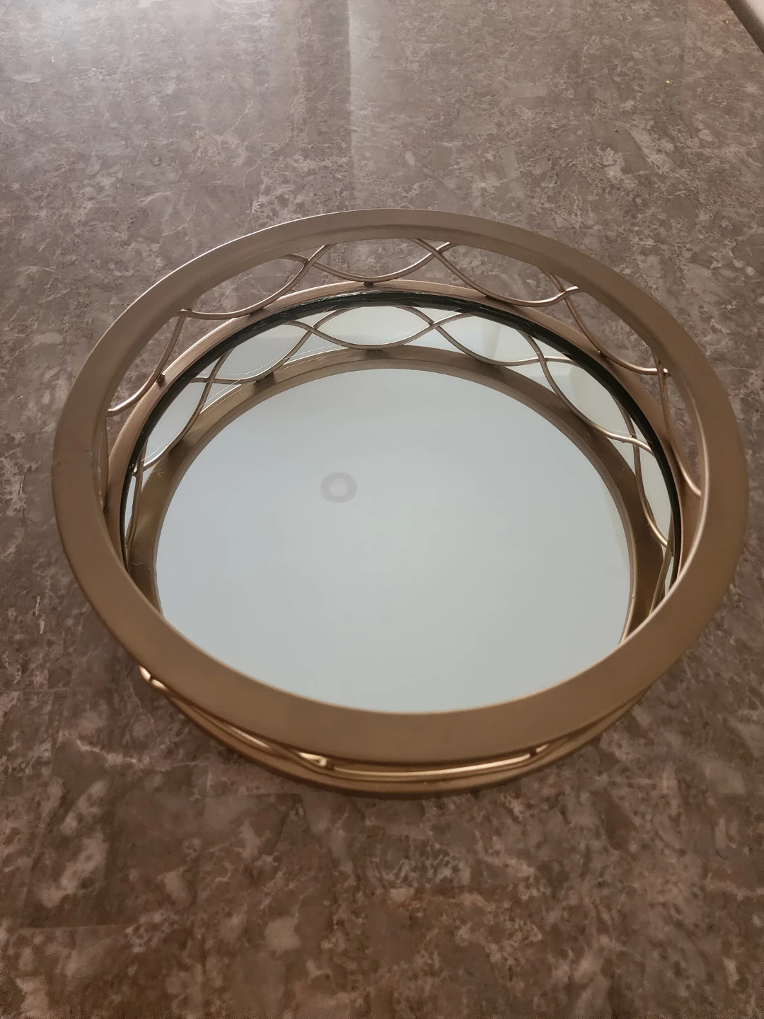 Gold Mirrored Vanity Tray