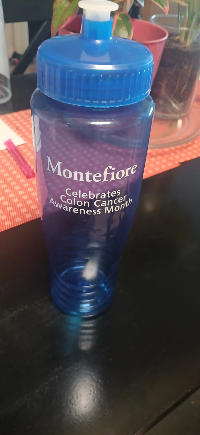 Montefiore Blue Water Bottle