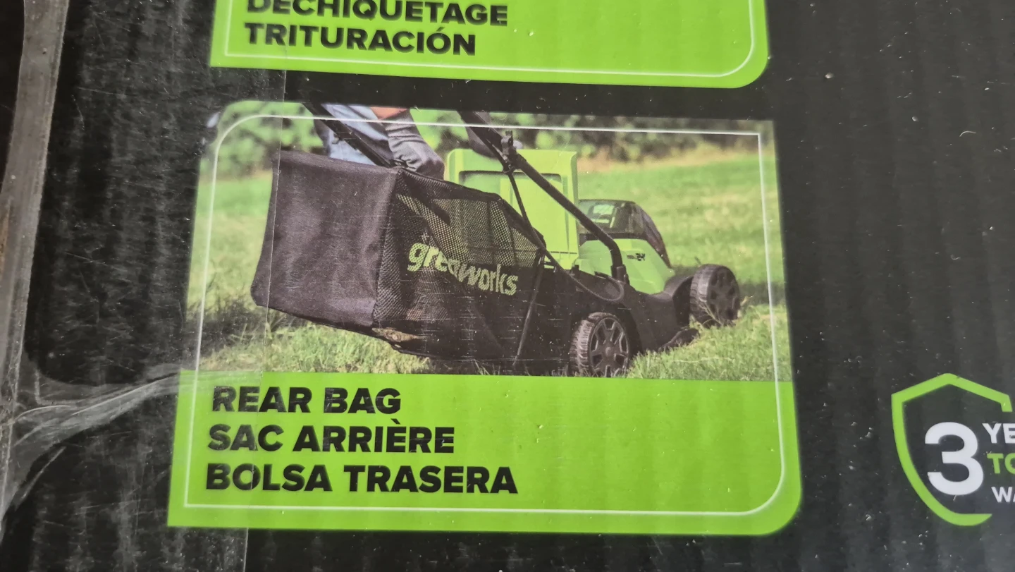 Greenworks 13" Electric Mower MISSING ITME NO BAG NO BATTERY - photo 5