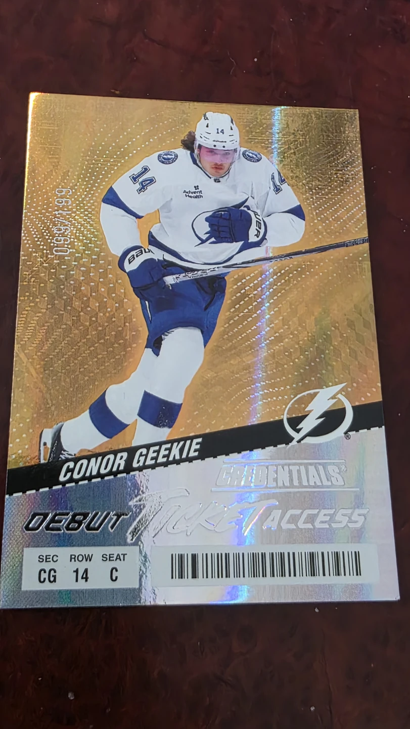 Upper Deck Connor Geekie 2024-25 Credentials Hockey Card