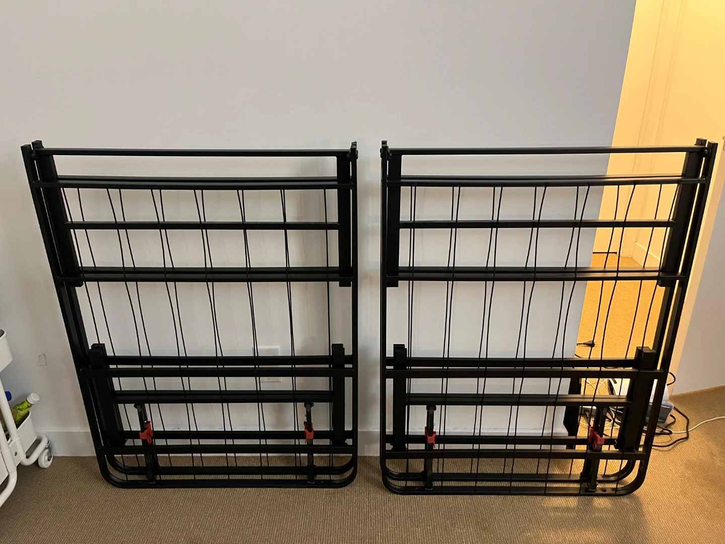 Queen Metal Bed Frame with Ikea Foam Mattress - photo 3
