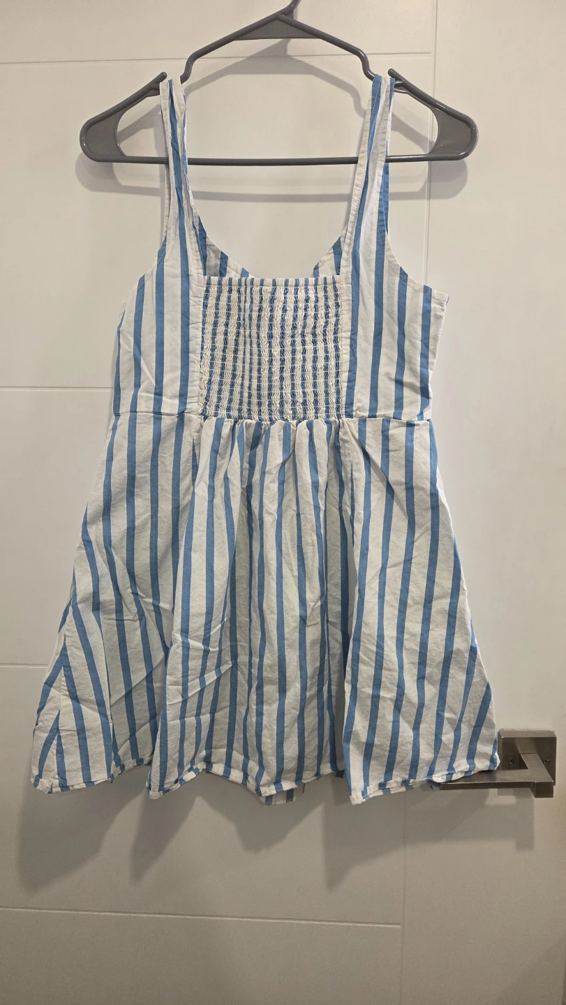 Old Navy Blue and White Striped Dress - photo 2