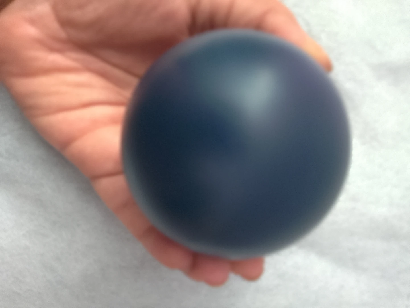 Small navy blue stress ball