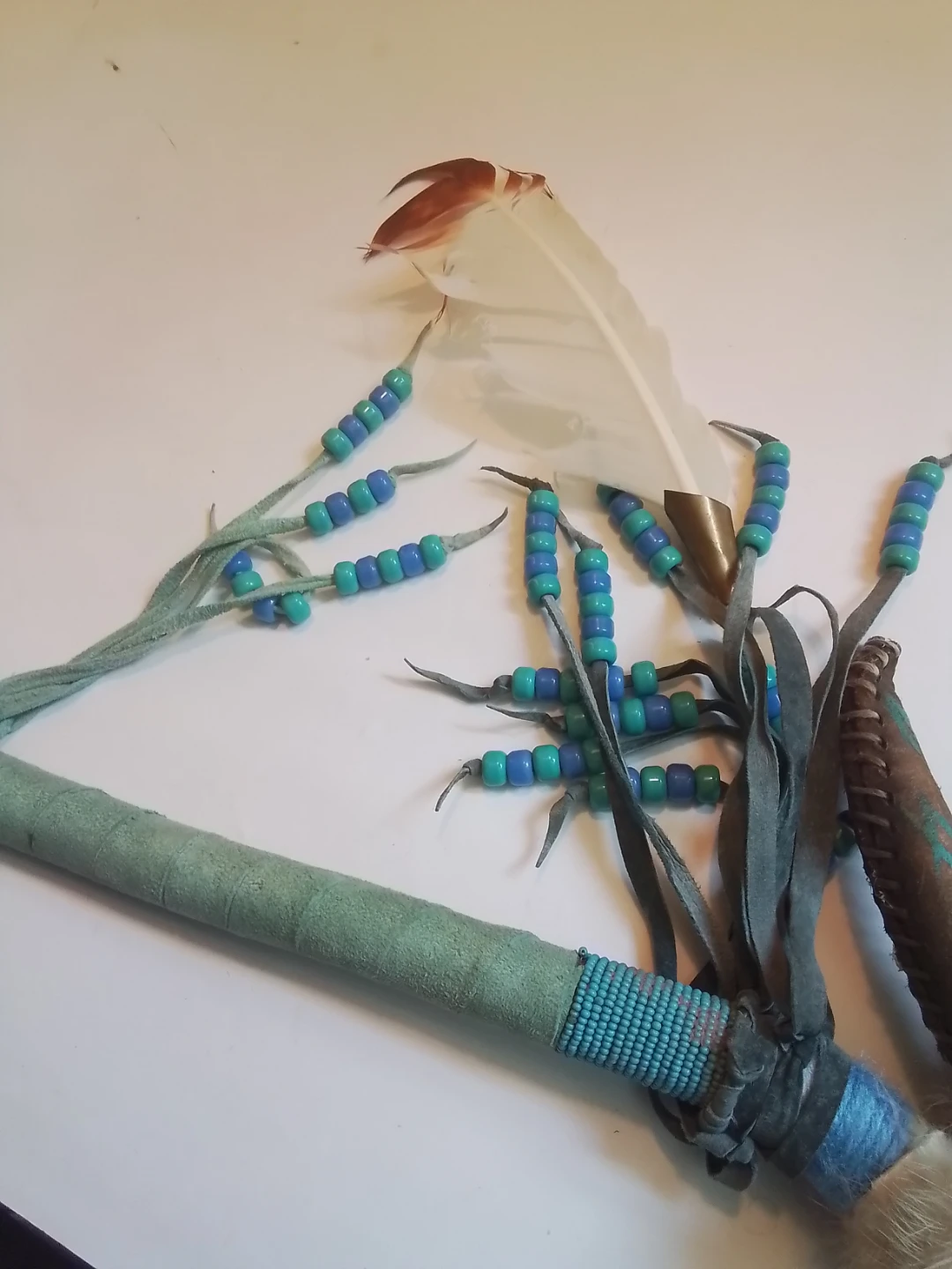 S-western Native-Style 17.25" Lizard Ceremonial Rattle Wand - photo 3