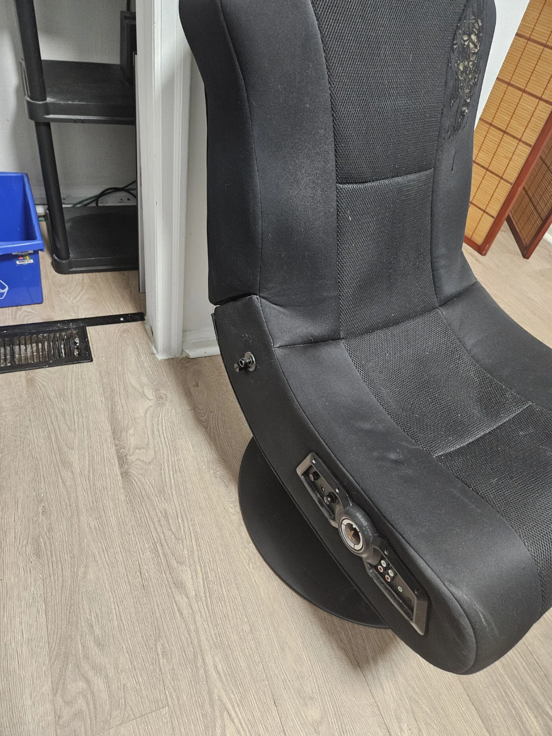 Black Gaming Chair with Speakers