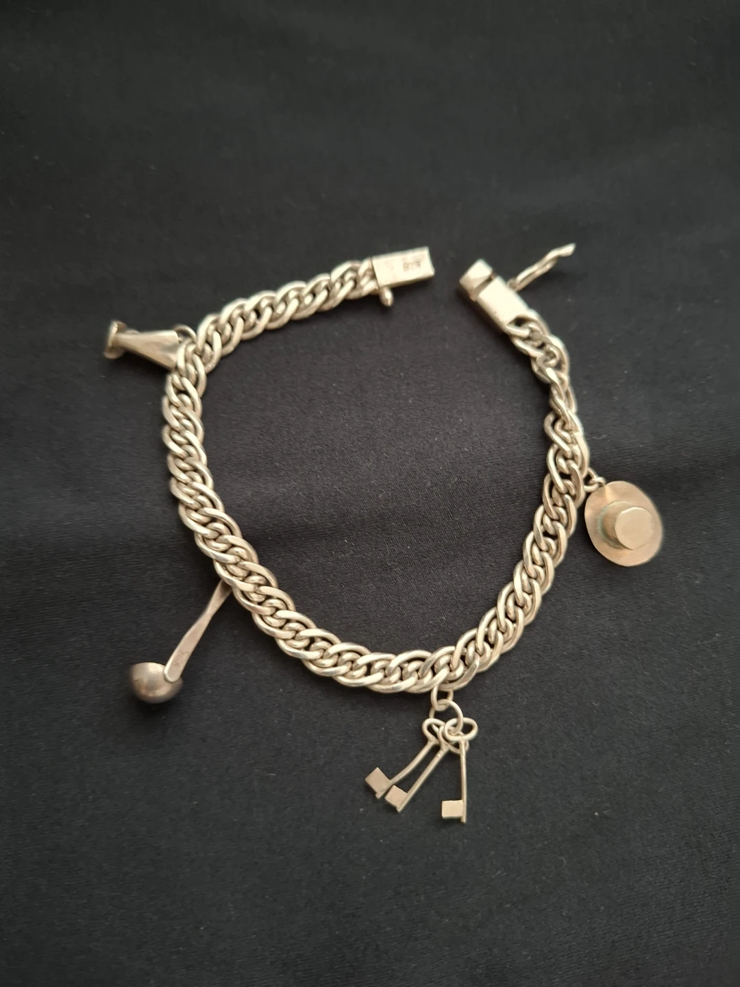 Sterling Silver Charm Bracelet 925