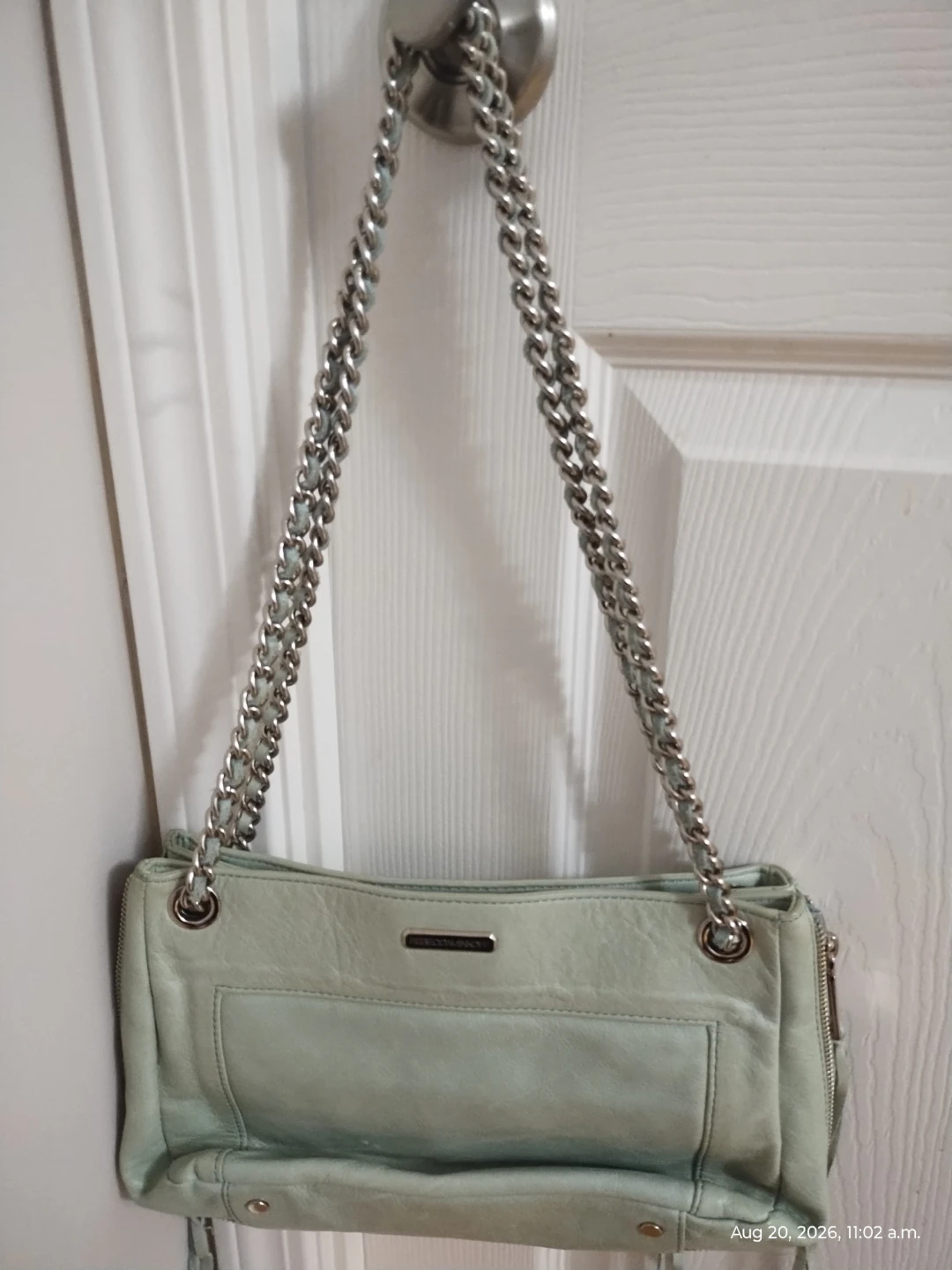 Rebecca Minkoff Pale Blue Leather Shoulder Bag - photo 5