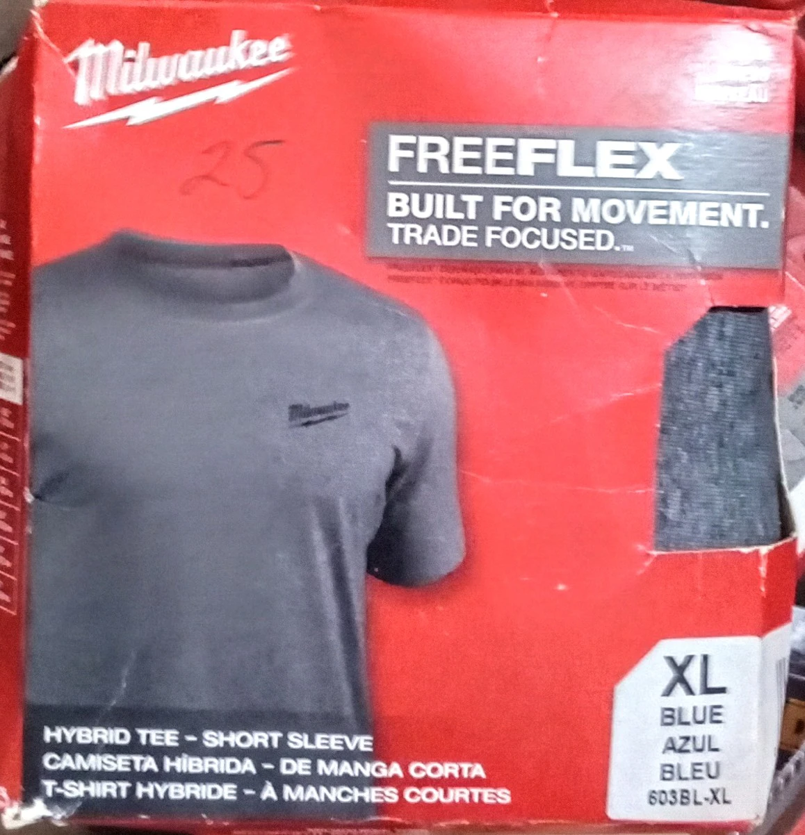 Milwaukee FREEFLEX Hybrid Tee - Blue XL